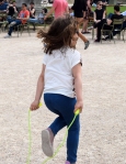 Jumping rope in Luxembourg Gardens